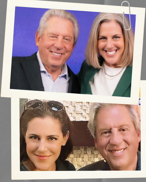 Victoria with John Maxwell at a leadership event